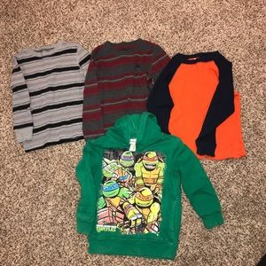 Lot of boys long sleeve shirts